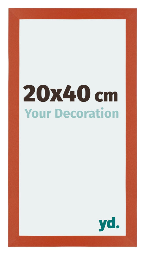 Mura MDF Fotolijst 20x40cm Oranje Voorzijde Maat | Yourdecoration.nl