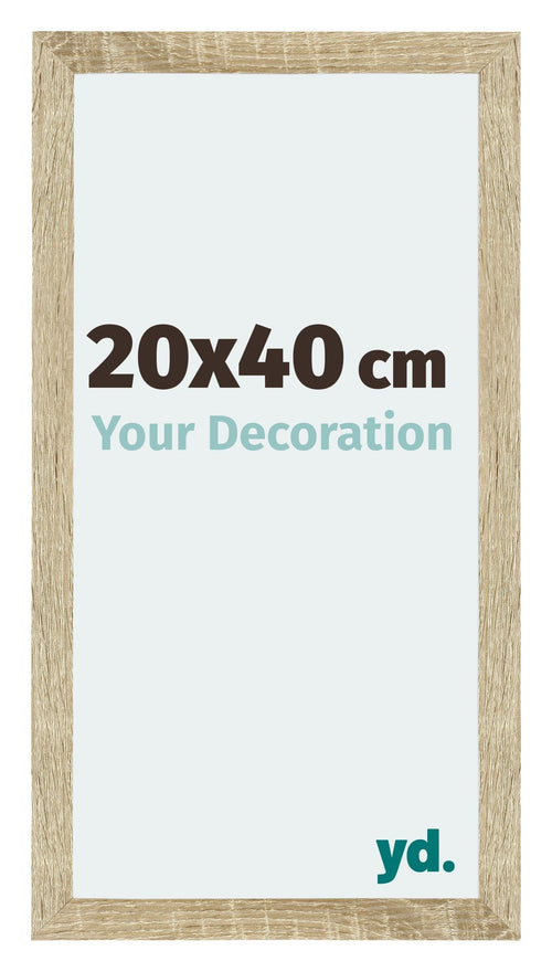 Mura MDF Fotolijst 20x40cm Sonoma Eiken Voorzijde Maat | Yourdecoration.nl
