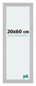 Mura MDF Fotolijst 20x60cm Zilver Mat Voorzijde Maat | Yourdecoration.nl