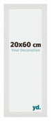 Mura MDF Fotolijst 20x60cm Wit Mat Voorzijde Maat | Yourdecoration.nl