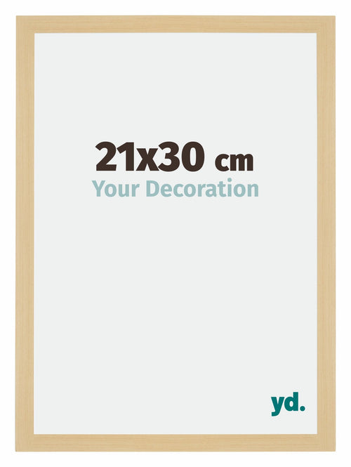Mura MDF Fotolijst 21x30cm Ahorn Decor Voorzijde Maat | Yourdecoration.nl