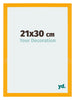Mura MDF Fotolijst 21x30cm Geel Voorzijde Maat | Yourdecoration.nl