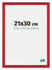 Mura MDF Fotolijst 21x30cm Rood Voorzijde Maat | Yourdecoration.nl
