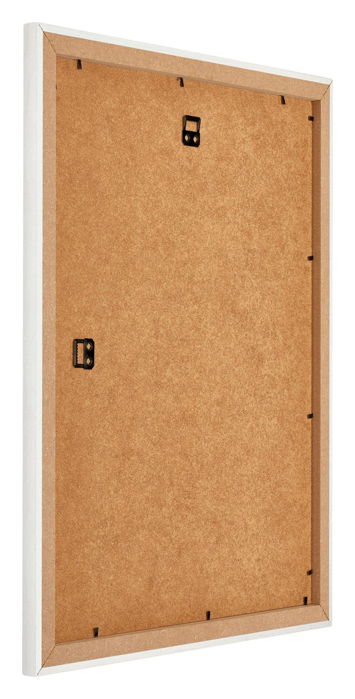Mura MDF Fotolijst 25x30cm Wit Geveegd Achterzijde Schuin | Yourdecoration.nl