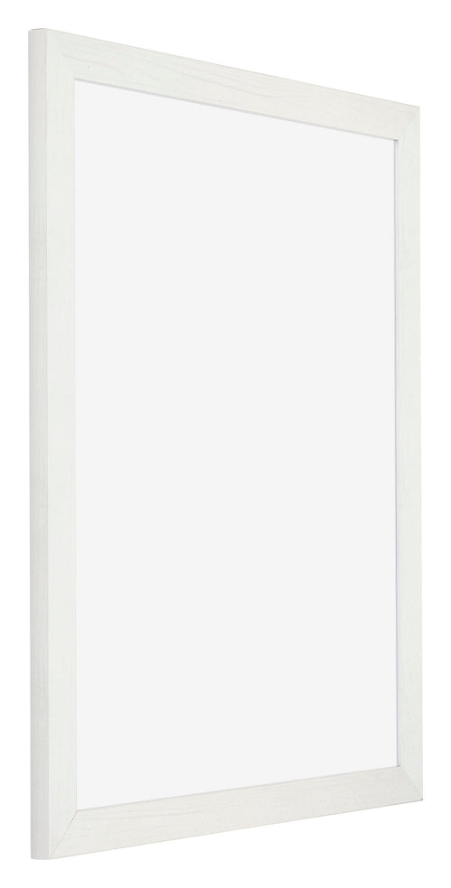 Mura MDF Fotolijst 25x30cm Wit Geveegd Voorzijde Schuin | Yourdecoration.nl