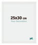 Mura MDF Fotolijst 25x30cm Wit Hoogglans Voorzijde Maat | Yourdecoration.nl