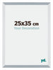 Mura MDF Fotolijst 25x35cm Aluminium Geborsteld Voorzijde Maat | Yourdecoration.nl