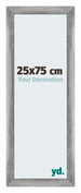 Mura MDF Fotolijst 25x75cm Grijs Geveegd Voorzijde Maat | Yourdecoration.nl