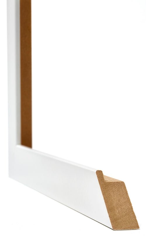 Mura MDF Fotolijst 25x75cm Wit Hoogglans Detail Doorsnede | Yourdecoration.nl