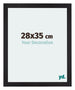 Mura MDF Fotolijst 28x35cm Zwart Houtnerf Voorzijde Maat | Yourdecoration.nl