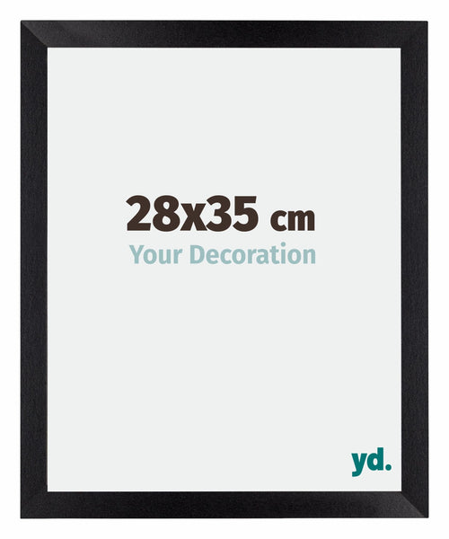 Mura MDF Fotolijst 28x35cm Zwart Mat Voorzijde Maat | Yourdecoration.nl