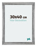 Mura MDF Fotokader 30x40cm Grijs Geveegd Voorzijde Maat | Yourdecoration.nl