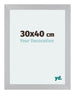 Mura MDF Fotolijst 30x40cm Zilver Mat Voorzijde Maat | Yourdecoration.nl