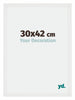 Mura MDF Fotolijst 30x42cm Wit Hoogglans Voorzijde Maat | Yourdecoration.nl