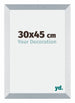 Mura MDF Fotolijst 30x45cm Aluminium Geborsteld Voorzijde Maat | Yourdecoration.nl
