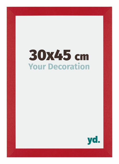 Mura MDF Fotolijst 30x45cm Rood Voorzijde Maat | Yourdecoration.nl