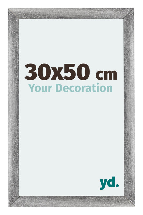 Mura MDF Fotokader 30x50cm Grijs Geveegd Voorzijde Maat | Yourdecoration.nl