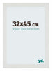 Mura MDF Fotolijst 32x45cm Wit Mat Voorzijde Maat | Yourdecoration.nl