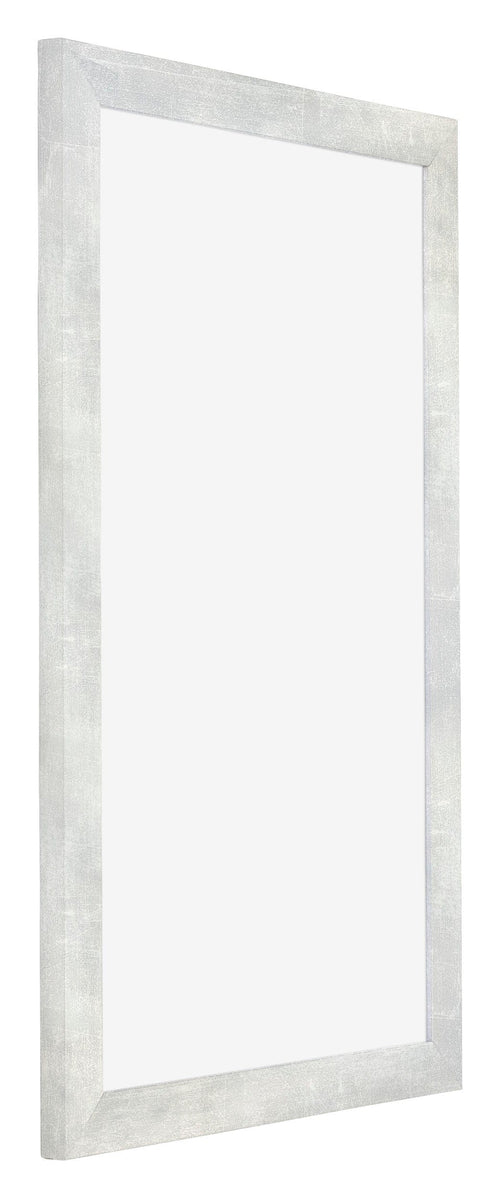 Mura MDF Fotolijst 33x48cm Zilver Glanzend Vintage Voorzijde Schuin | Yourdecoration.nl