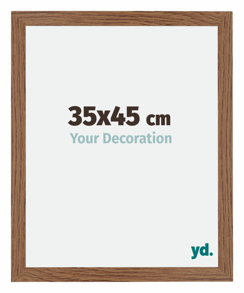 Mura MDF Fotolijst 35x45cm Eiken Rustiek Voorzijde Maat | Yourdecoration.nl
