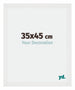 Mura MDF Fotolijst 35x45cm Wit Hoogglans Voorzijde Maat | Yourdecoration.nl