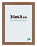 Mura MDF Fotolijst 36x48cm Eiken Rustiek Voorzijde Maat | Yourdecoration.nl
