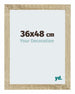 Mura MDF Fotolijst 36x48cm Sonoma Eiken Voorzijde Maat | Yourdecoration.nl