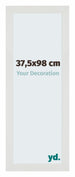 Mura MDF Fotolijst 37 5x98cm Wit Mat Voorzijde Maat | Yourdecoration.nl