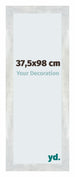 Mura MDF Fotolijst 37 5x98cm Zilver Glanzend Vintage Voorzijde Maat | Yourdecoration.nl