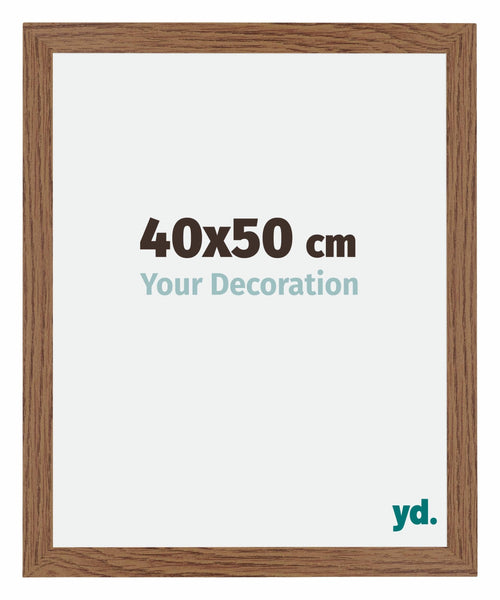 Mura MDF Fotolijst 40x50cm Eiken Rustiek Voorzijde Maat | Yourdecoration.nl