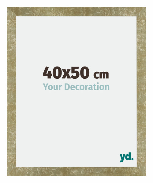 Mura MDF Fotolijst 40x50cm Goud Antiek Voorzijde Maat | Yourdecoration.nl