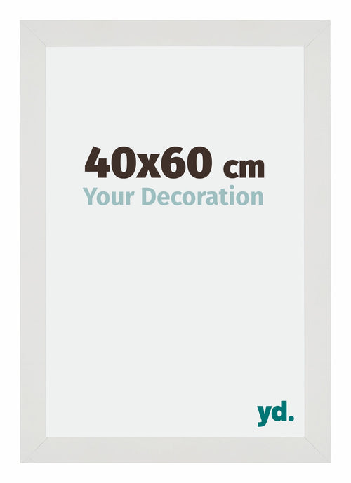 Mura MDF Fotolijst 40x60cm Wit Mat Voorzijde Maat | Yourdecoration.nl