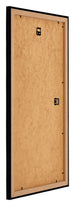 Mura MDF Fotolijst 40x70cm Zwart Hoogglans Achterzijde Schuin | Yourdecoration.nl