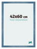 Mura MDF Fotolijst 42x60cm Helder Blauw Geveegd Voorzijde Maat | Yourdecoration.nl