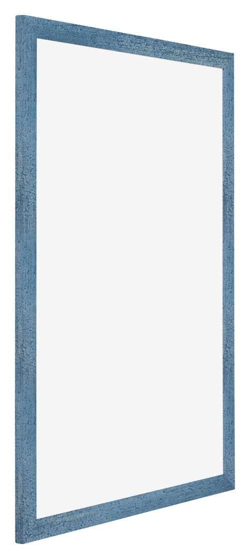 Mura MDF Fotolijst 42x60cm Helder Blauw Geveegd Voorzijde Schuin | Yourdecoration.nl