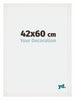 Mura MDF Fotolijst 42x60cm Wit Geveegd Voorzijde Maat | Yourdecoration.nl
