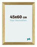 Mura MDF Fotolijst 45x60cm Goud Glanzend Voorzijde Maat | Yourdecoration.nl