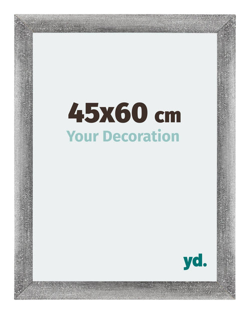Mura MDF Fotokader 45x60cm Grijs Geveegd Voorzijde Maat | Yourdecoration.nl