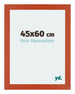Mura MDF Fotolijst 45x60cm Oranje Voorzijde Maat | Yourdecoration.nl
