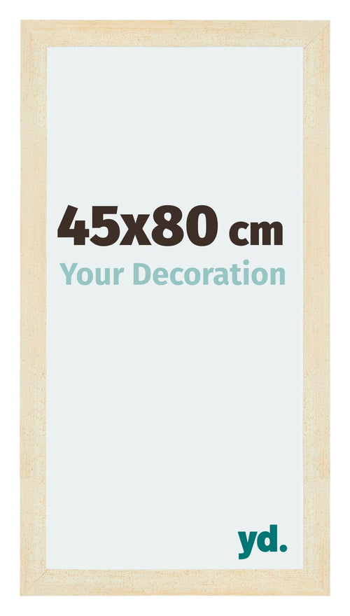 Mura MDF Fotolijst 45x80cm Zand Geveegd Voorzijde Maat | Yourdecoration.nl