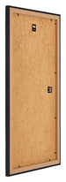 Mura MDF Fotolijst 45x80cm Zwart Houtnerf Achterzijde Schuin | Yourdecoration.nl