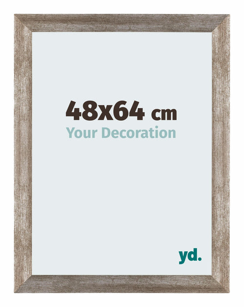 Mura MDF Fotolijst 48x64cm Metaal Vintage Voorzijde Maat | Yourdecoration.nl