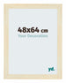 Mura MDF Fotolijst 48x64cm Zand Geveegd Voorzijde Maat | Yourdecoration.nl
