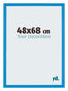 Mura MDF Fotolijst 48x68cm Helder Blauw Voorzijde Maat | Yourdecoration.nl
