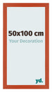 Mura MDF Fotolijst 50x100cm Oranje Voorzijde Maat | Yourdecoration.nl