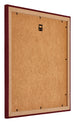 Mura MDF Fotolijst 50x50cm Wijnrood Geveegd Achterzijde Schuin | Yourdecoration.nl