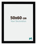 Mura MDF Fotolijst 50x60cm Zwart Hoogglans Voorzijde Maat | Yourdecoration.nl