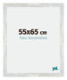 Mura MDF Fotolijst 55x65cm Zilver Glanzend Vintage Voorzijde Maat | Yourdecoration.nl