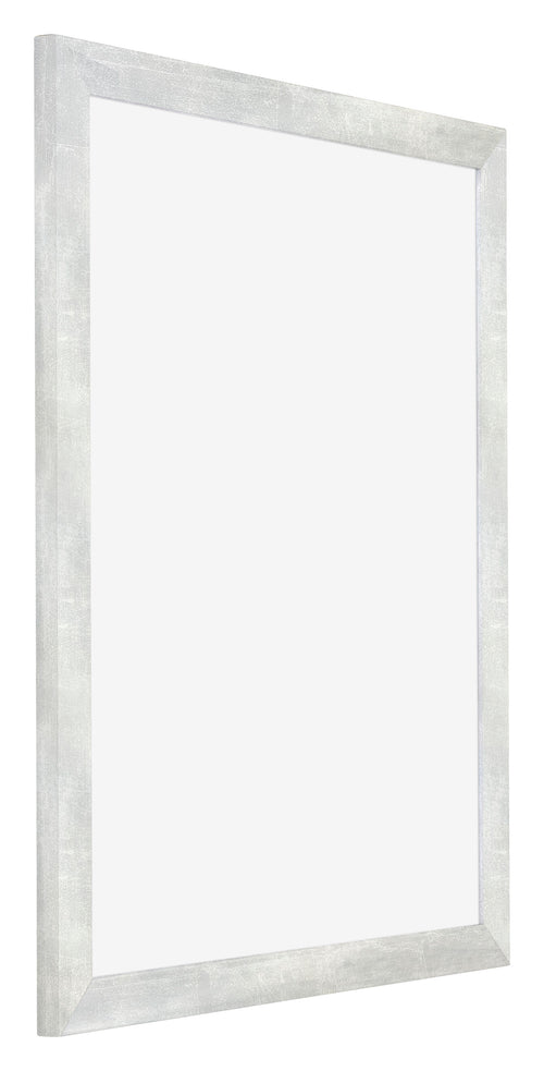 Mura MDF Fotolijst 55x65cm Zilver Glanzend Vintage Voorzijde Schuin | Yourdecoration.nl