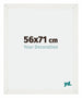 Mura MDF Fotolijst 56x71cm Wit Geveegd Voorzijde Maat | Yourdecoration.nl